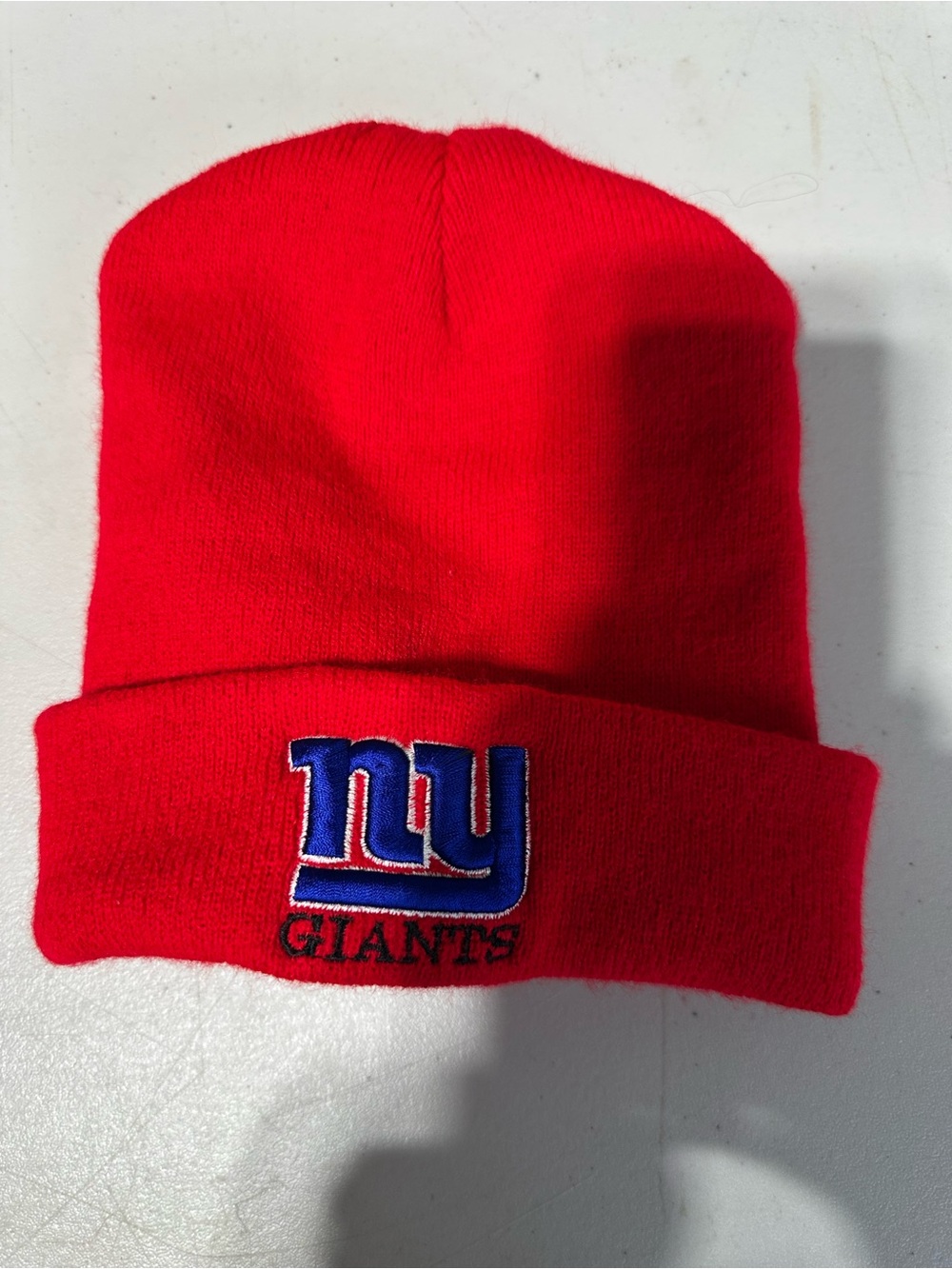 Source Unknown Red New York Giants Knit Beanie